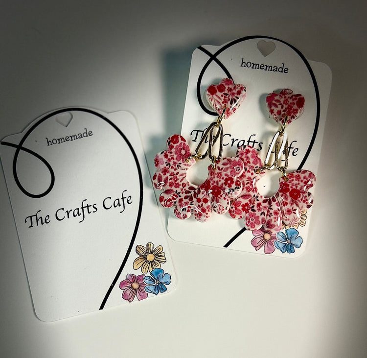 🌸 Handmade Polymer Clay Earrings – First Edition Collection