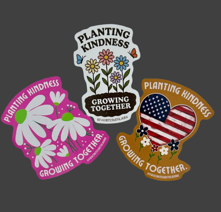 Vinyl Stickers – Planting Kindness Collection
