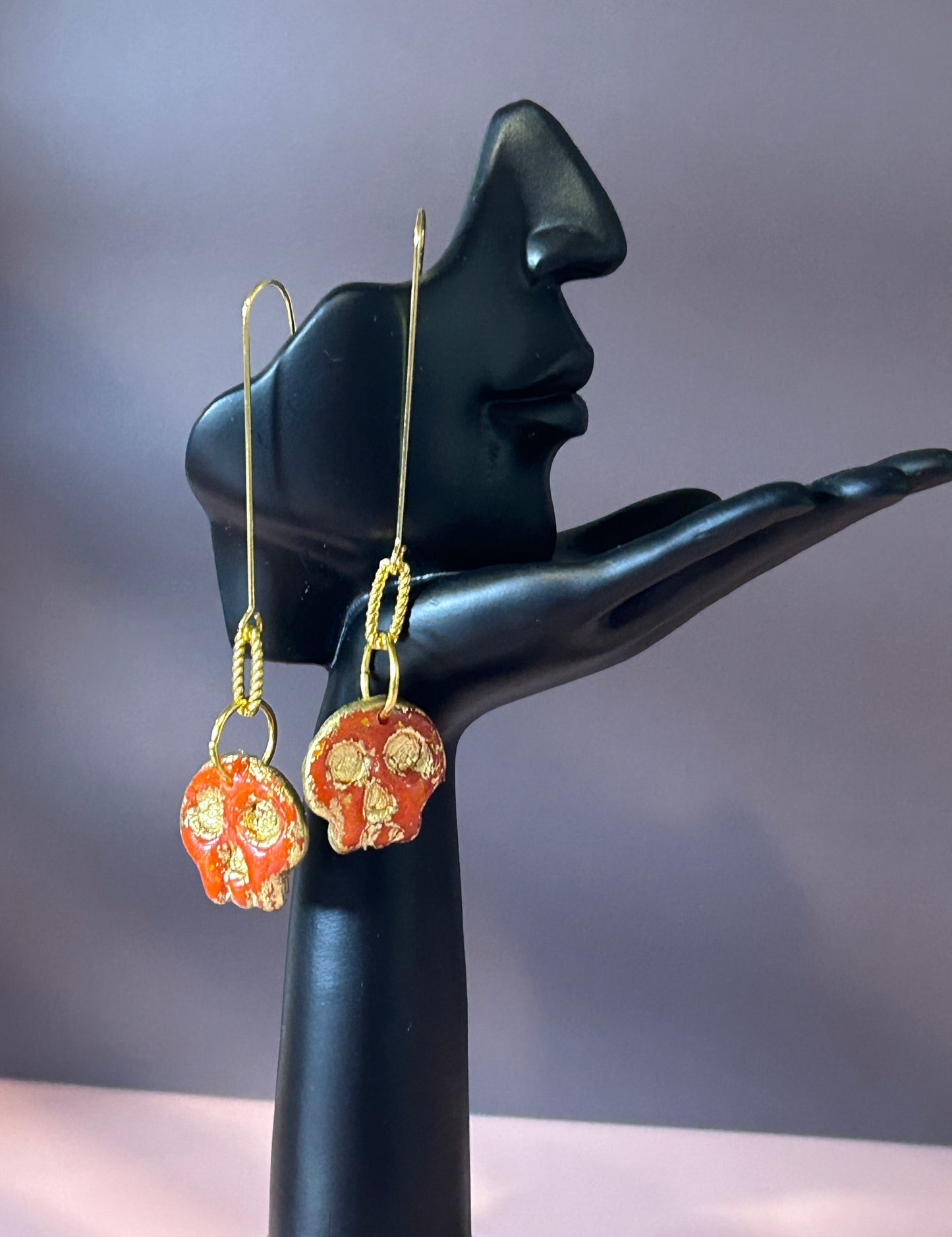 Haunted Luxe Skulls | Fall Statement Earrings