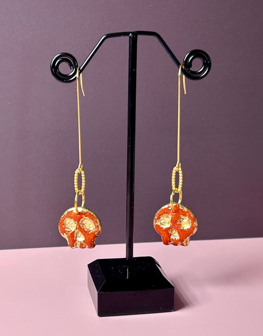 Haunted Luxe Skulls | Fall Statement Earrings