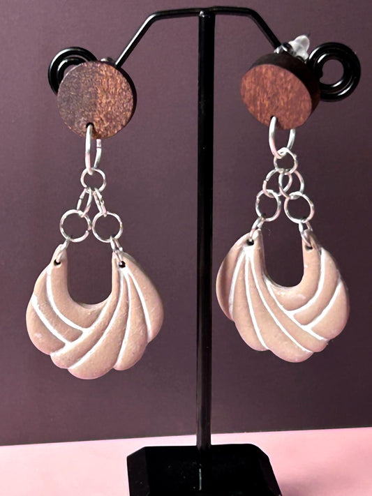 Mocha Swirl Hoops